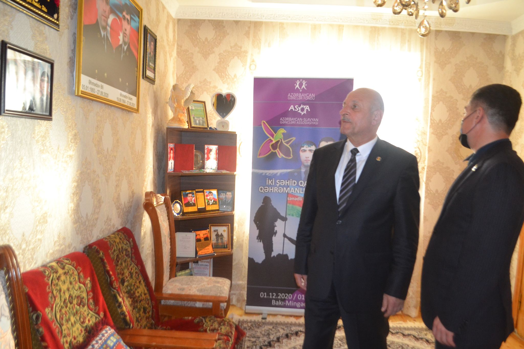 Başçı Milli Məclis sədrinin müavini ilə birlikdə  şəhid ailələrini ziyarət etdi