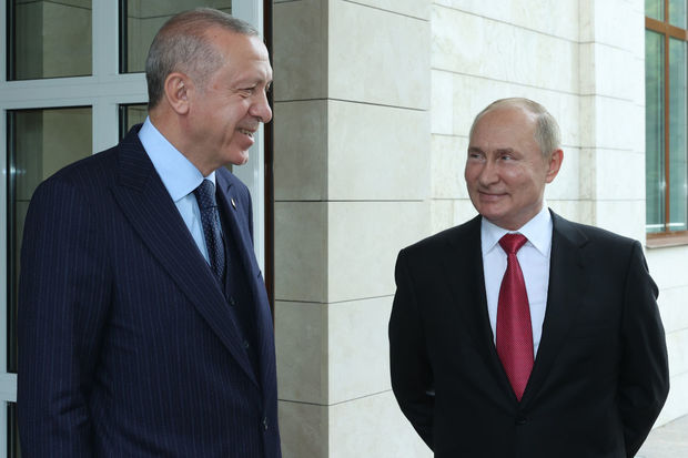 Ərdoğandan Soçidə Putinlə görüşü ilə bağlı paylaşım - FOTO