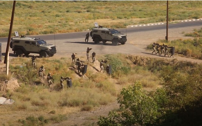 Azərbaycan Ordusu Naxçıvanda terrorla mübarizə üzrə xüsusi təlim keçirib - VIDEO