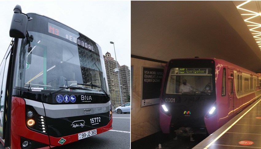 Həftəsonları avtobusların və metronun fəaliyyətinə qoyulan qadağanın ləğvi qərarı qüvvəyə minib