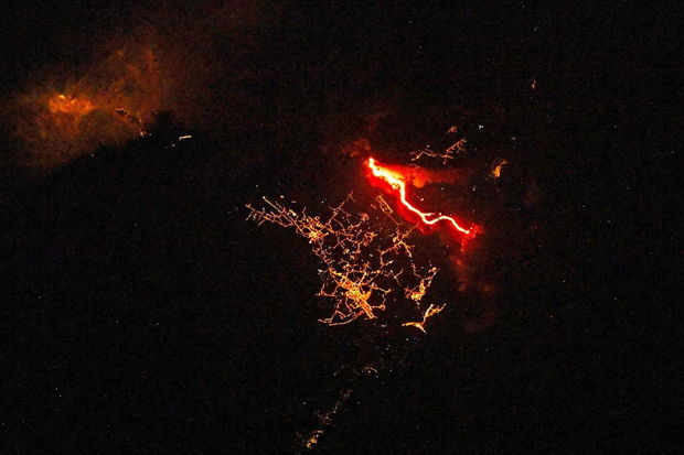 İspaniyadakı təbii fəlakətin kosmosdan görüntüsü - FOTO/VİDEO