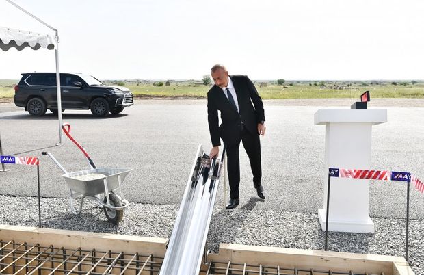 Cəbrayılda avtomobil servis mərkəzinin təməli qoyuldu