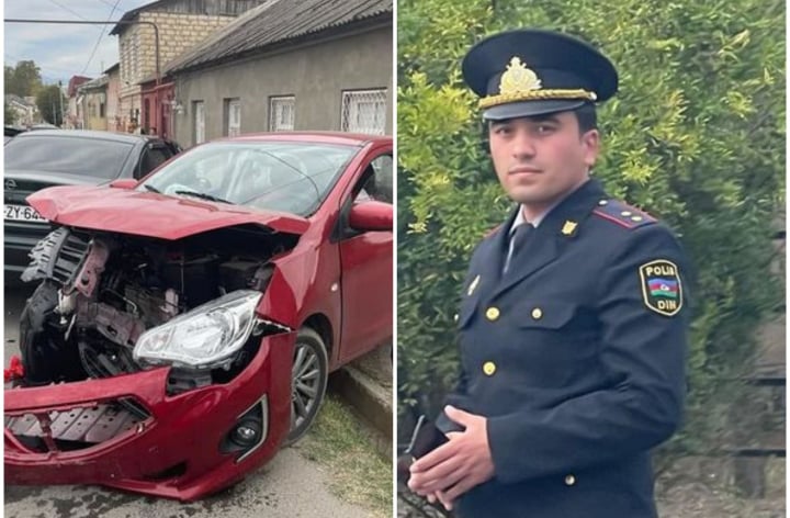 Polis qəza törədib, iki nəfər yaralanıb: DİN araşdırmalara başladı - AÇIQLAMA