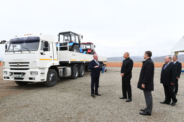 Cəbrayılda avtomobil servis mərkəzinin təməli qoyuldu - YENİLƏNİB + FOTO