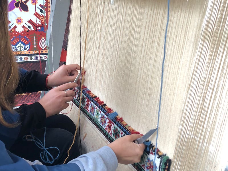 Qarabağ xalçası Gəncəyə gətirilib- FOTO