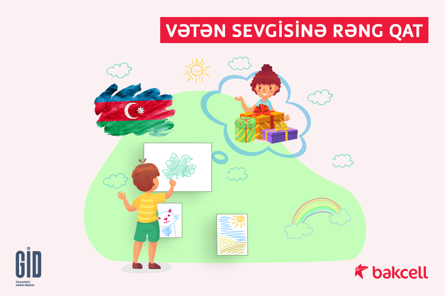 Uşaqlar arasında “Vətən sevgisinə rəng qat!” adlı rəsm müsabiqəsi