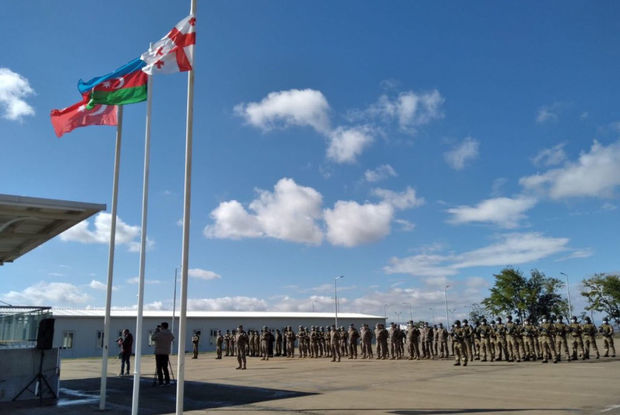 Azərbaycan, Türkiyə və Gürcüstanın birgə təlimindən görüntülər - FOTO