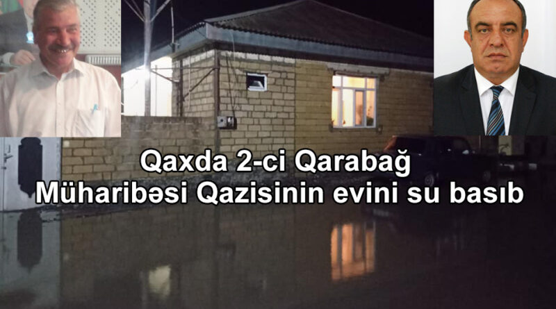 Yağış yağan kimi Qax şəhərində yolları və evləri su basır – icra başçısının korrupsiya əməlləri üzə çıxır – FOTO