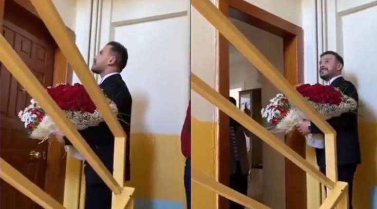 Qız istəməyə gedən bəy səhvən başqa qapını döydü - Qapını açan isə... / VİDEO