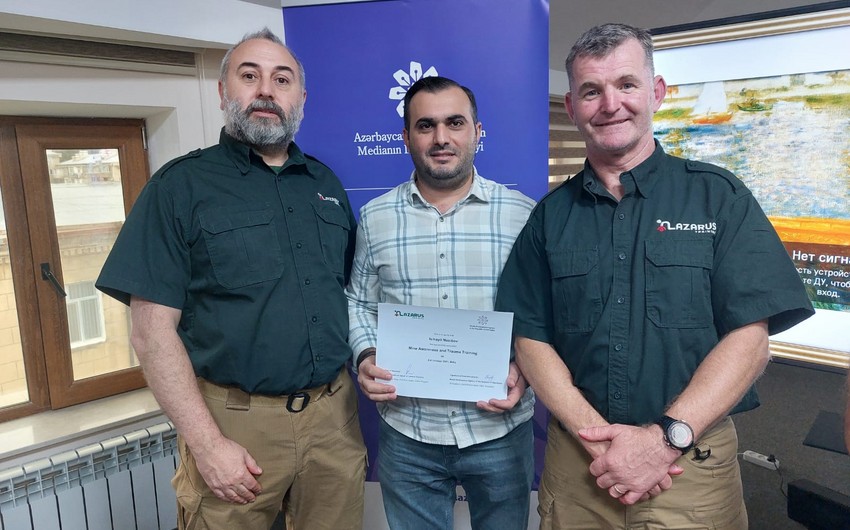 Medianın İnkişafı Agentliyinin keçirdiyi təlimdə jurnalistlər təltif edilib