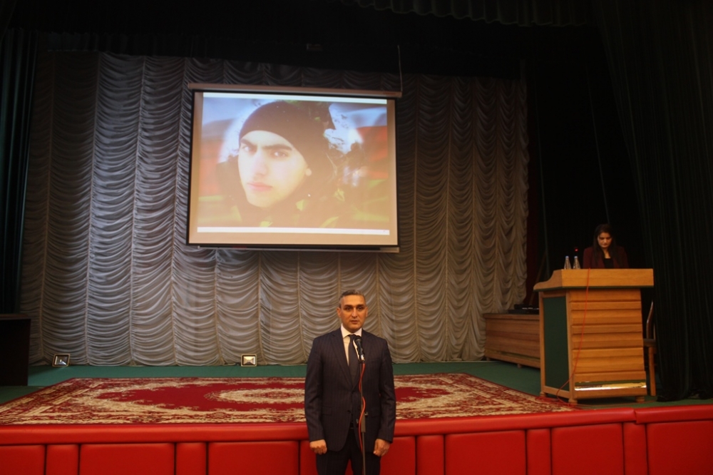 Mingəçevir Dövlət Universitetində şəhid məzun Əzəmi Hüseynova həsr olunan anım tədbiri keçirilib