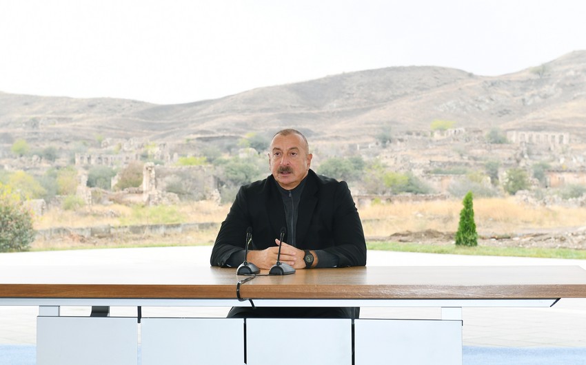 İlham Əliyev Xocavənd ictimaiyyətinin nümayəndələri ilə görüşüb