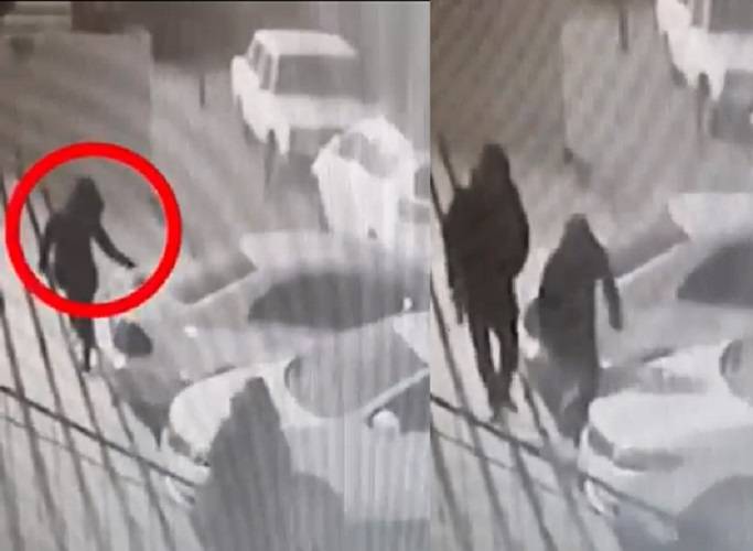 Bakıda gecə saat 12-də qızın gözlənilməz əməli kameraya düşdü - VİDEO