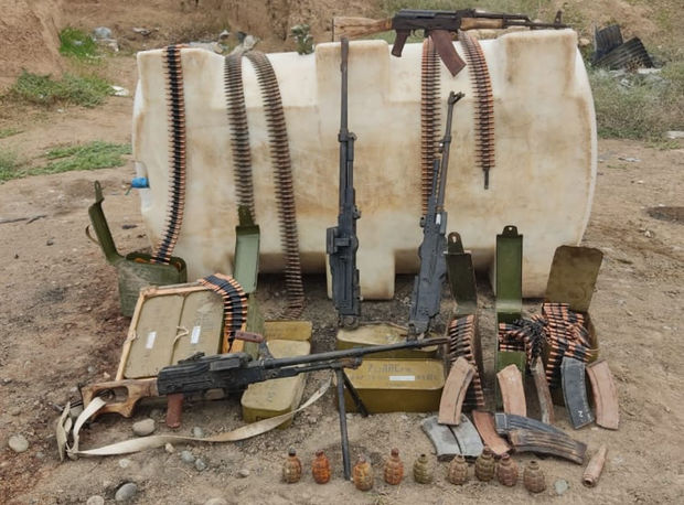 Laçında silah-sursat aşkarlandı