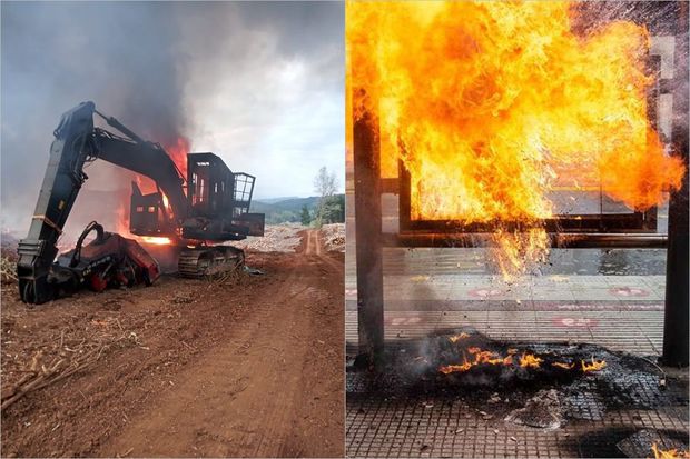 Президент Чили объявил режим ЧП на юге страны из-за серии поджогов