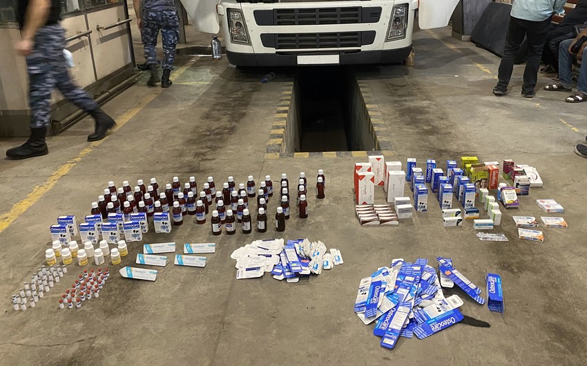 Azərbaycan gömrüyü İrandan Rusiyaya aparılan dərman preparatlarını müsadirə edib