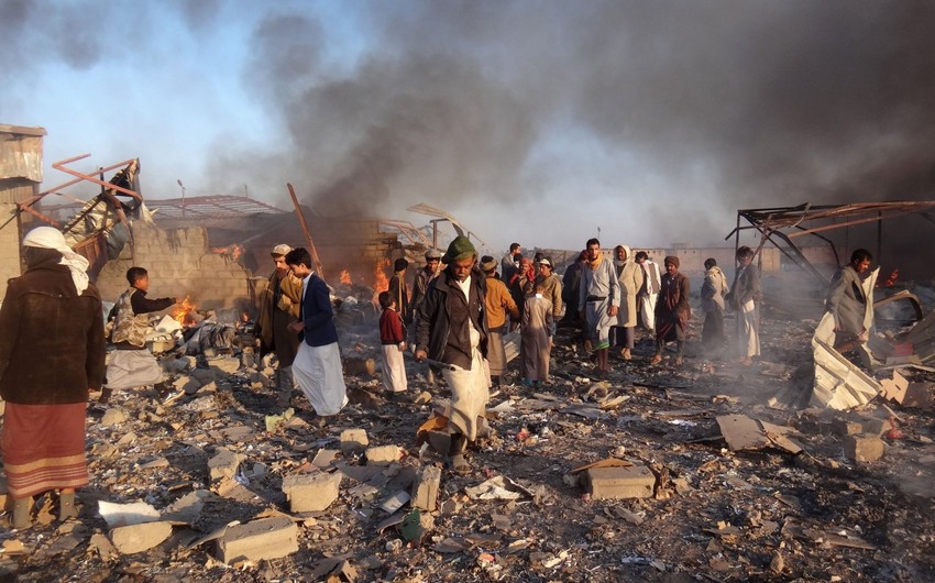 Yəməndə hava zərbəsi zamanı 160-dan çox husi öldürülüb