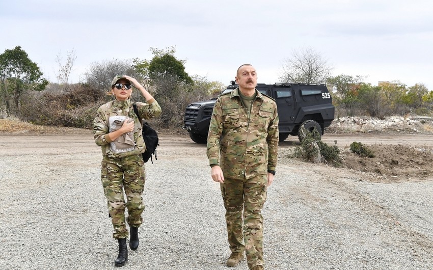 Prezident İlham Əliyev və birinci xanım Mehriban Əliyeva Füzulidə səfərdə olublar