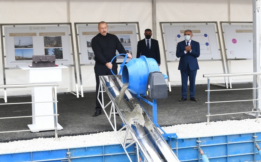 “Azərişıq” ASC-nin Füzulidə Rəqəmsal Yarımstansiya İdarəetmə Mərkəzinin təməli qoyulub
