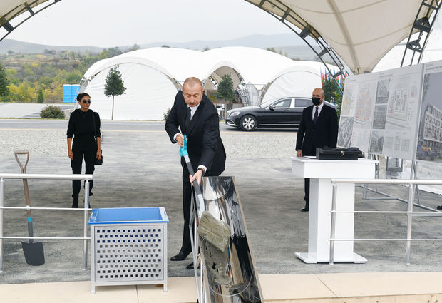 Füzuli şəhərində çoxmənzilli yaşayış məhəlləsi salınacaq - FOTO