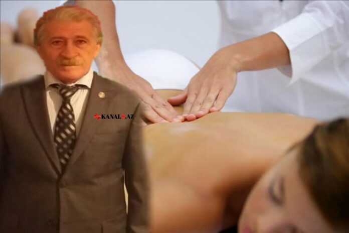 Nəbi Qafarov xanım işçilərinə masaj xidməti təklif edir – ŞOK SƏS YAZISI