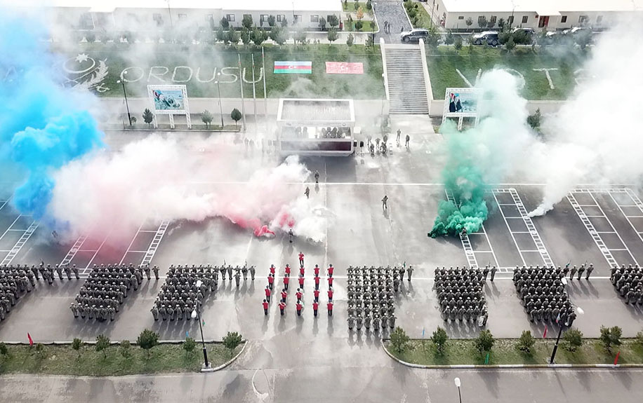 Ordumuzun yeni yaradılan komando hərbi hissəsi istifadəyə verildi - Fotolar+Video