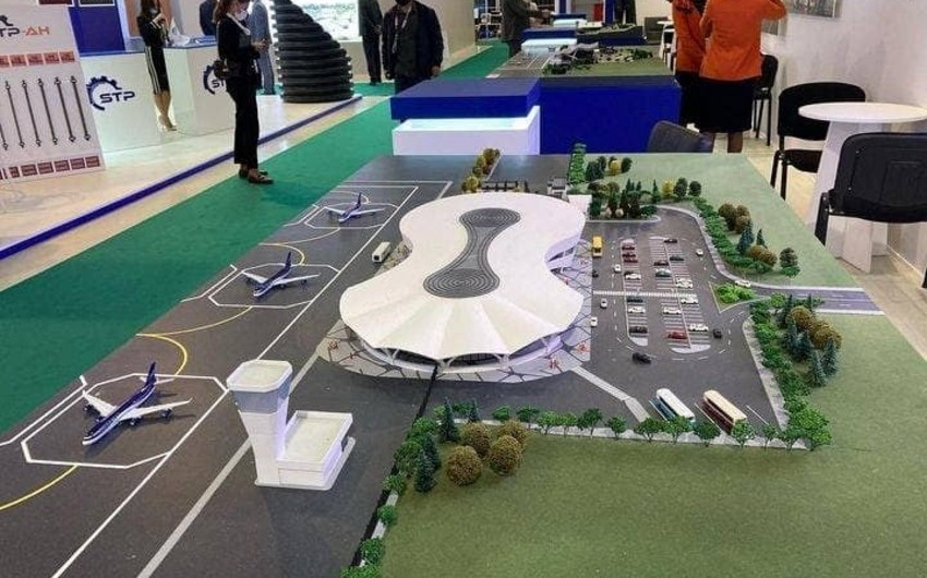 Prezident İlham Əliyev və birinci xanım Mehriban Əliyeva Zəngilan Beynəlxalq Hava Limanının tikintisi ilə tanış olublar