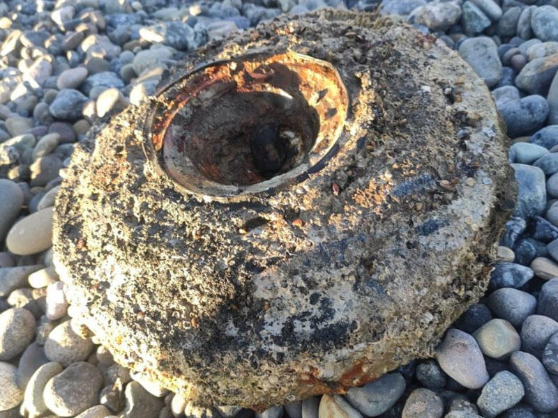 Xəzər dənizində tank əlehinə mina aşkarlandı - VİDEO - FOTO