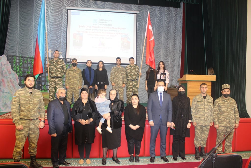 Mingəçevir Dövlət Universitetində şəhid məzunların xatirəsinə həsr olunan anım tədbiri keçirilib