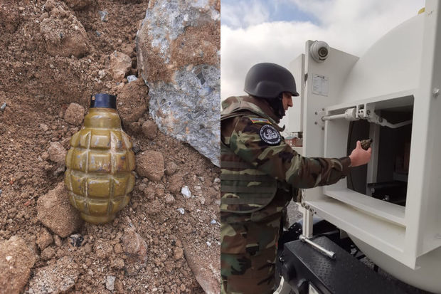 Bakının mərkəzində qumbara tapılıb - FOTO