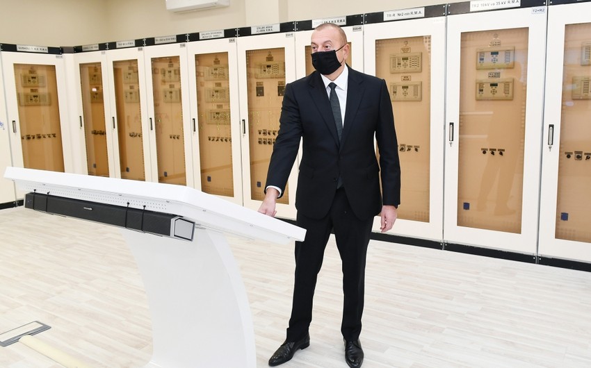 Prezident və birinci xanım “Qubadlı” yarımstansiyasının açılışını ediblər-YENİLƏNİB