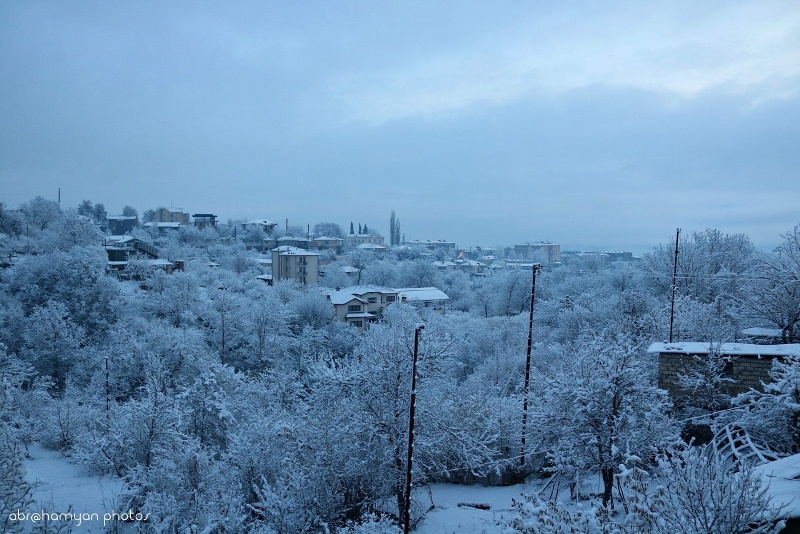 Şuşaya qar yağır - VİDEO