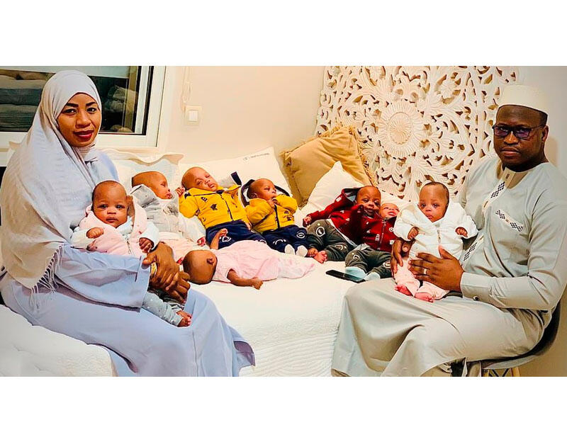 26 yaşlı qadın 9 uşaq dünyaya gətirdi - FOTO