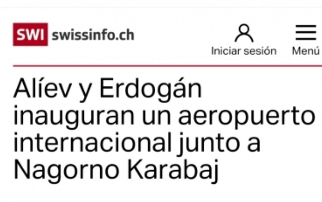 İspandilli mediada Füzuli Beynəlxalq Aeroportunun açılışı haqqında materiallar - FOTOLAR