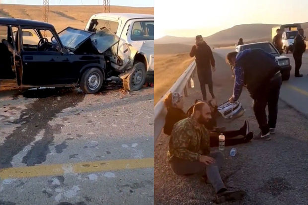 Bakı - Şamaxı yolunda ağır qəza: Xəsarət alanlar var – VİDEO