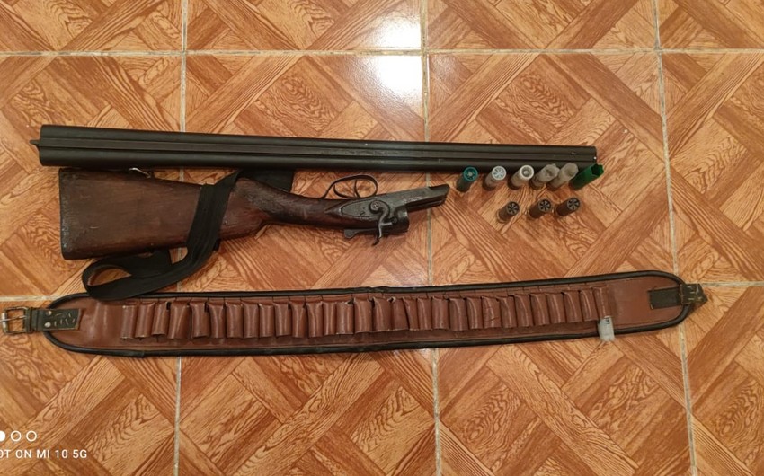 Zaqatala sakinindən odlu silah götürülüb