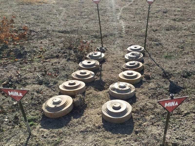 Azad olunan ərazilərdə ötən ay aşkarlanan minaların sayı açıqlandı