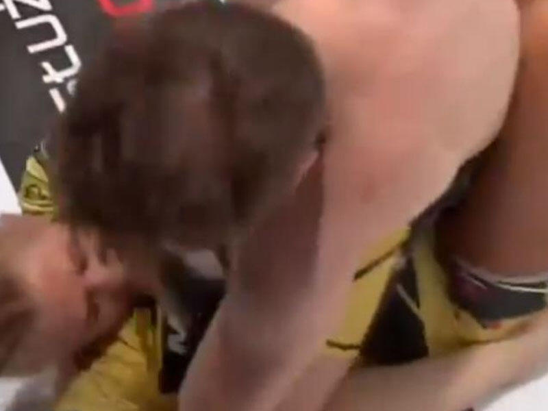 Kişi və qadın idmançının döyüşdürülmə səhnəsi - Sərt reaksiya doğurdu - VİDEO