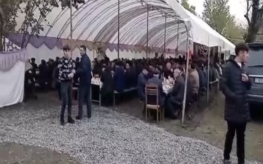 Qəbələdə karantin qaydalarını pozan toy təşkilatçıları cərimələnib -FOTO