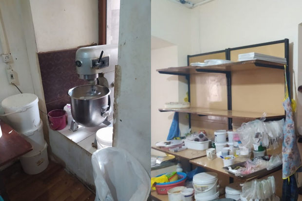 Antisanitar vəziyyətdə fəaliyyət göstərən qənnadı müəssisəsi aşkarlandı - FOTO