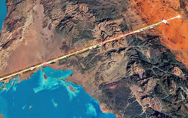 Səudiyyə Ərəbistanı yollarsız və avtomobilsiz şəhərin inşasına başladı