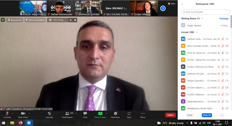 Mingəçevir Dövlət Universiteti və Qazi Universitetinin birgə təşkilatçılığı ilə Zəfər Gününə həsr olunan konfrans keçirilib