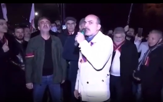 Ermənistanda Rusiya əleyhinə etiraz aksiyası keçirildi - Video