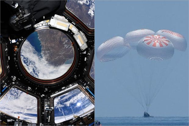 Altı aylıq missiyanı başa vuran astronavtlar Yerə qayıtdı - FOTO/VİDEO