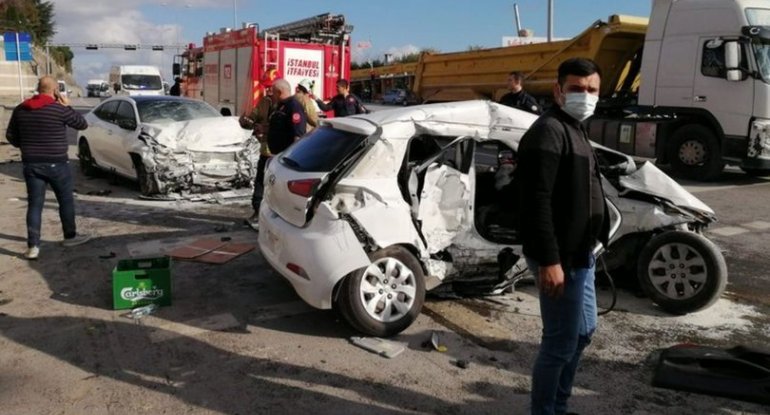 Ata və 8 yaşlı oğlunun öldüyü dəhşətli qəzanın görüntüləri yayıldı - VİDEO