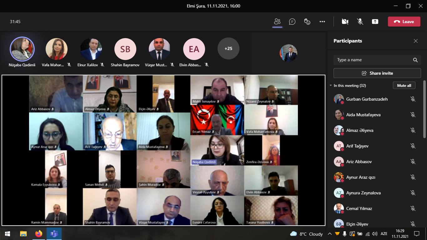 Mingəçevir Dövlət Universitetində Elmi Şuranın növbəti iclası keçirilib