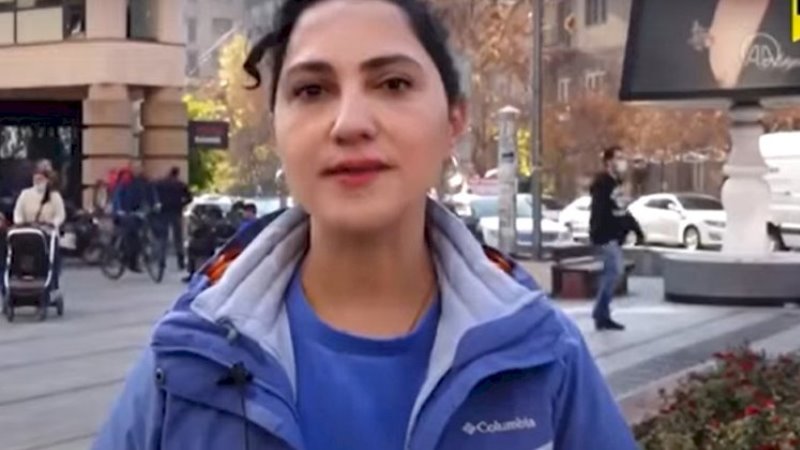 Türkiyəli jurnalist Ermənistanda çaxnaşma saldı (VİDEO)