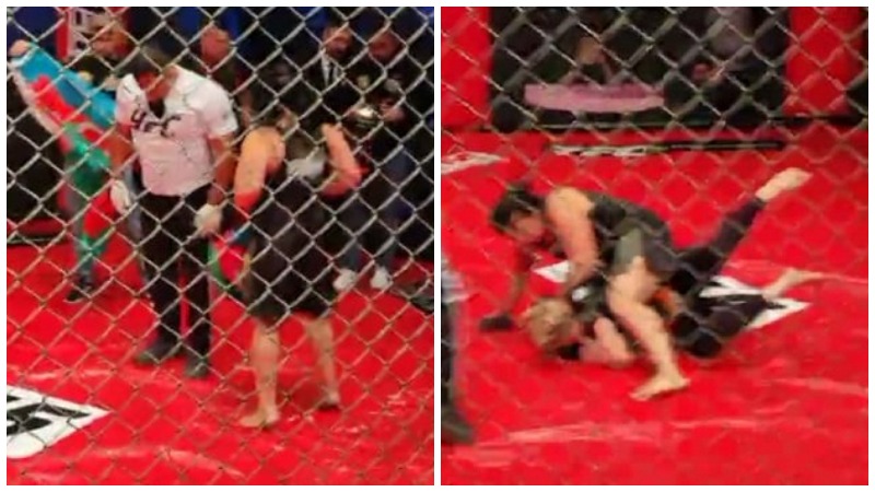 Qadın MMA döyüşçümüz erməni rəqibini rinqə çıxmağa peşman etdi - VİDEO 