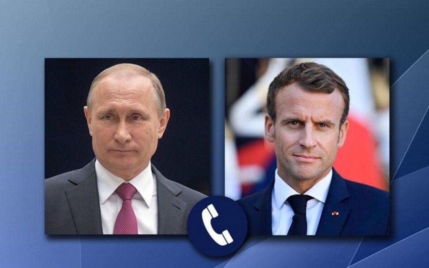 Putin və Makron Polşa-Belarus sərhədindəki vəziyyəti müzakirə ediblər