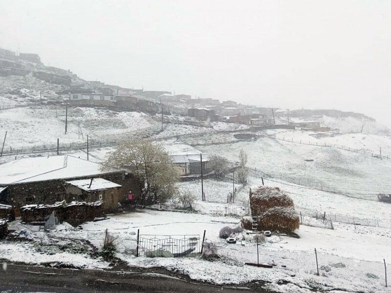 Quba və Qusara qar yağıb, temperatur mənfi 10 dərəcəyədək enib